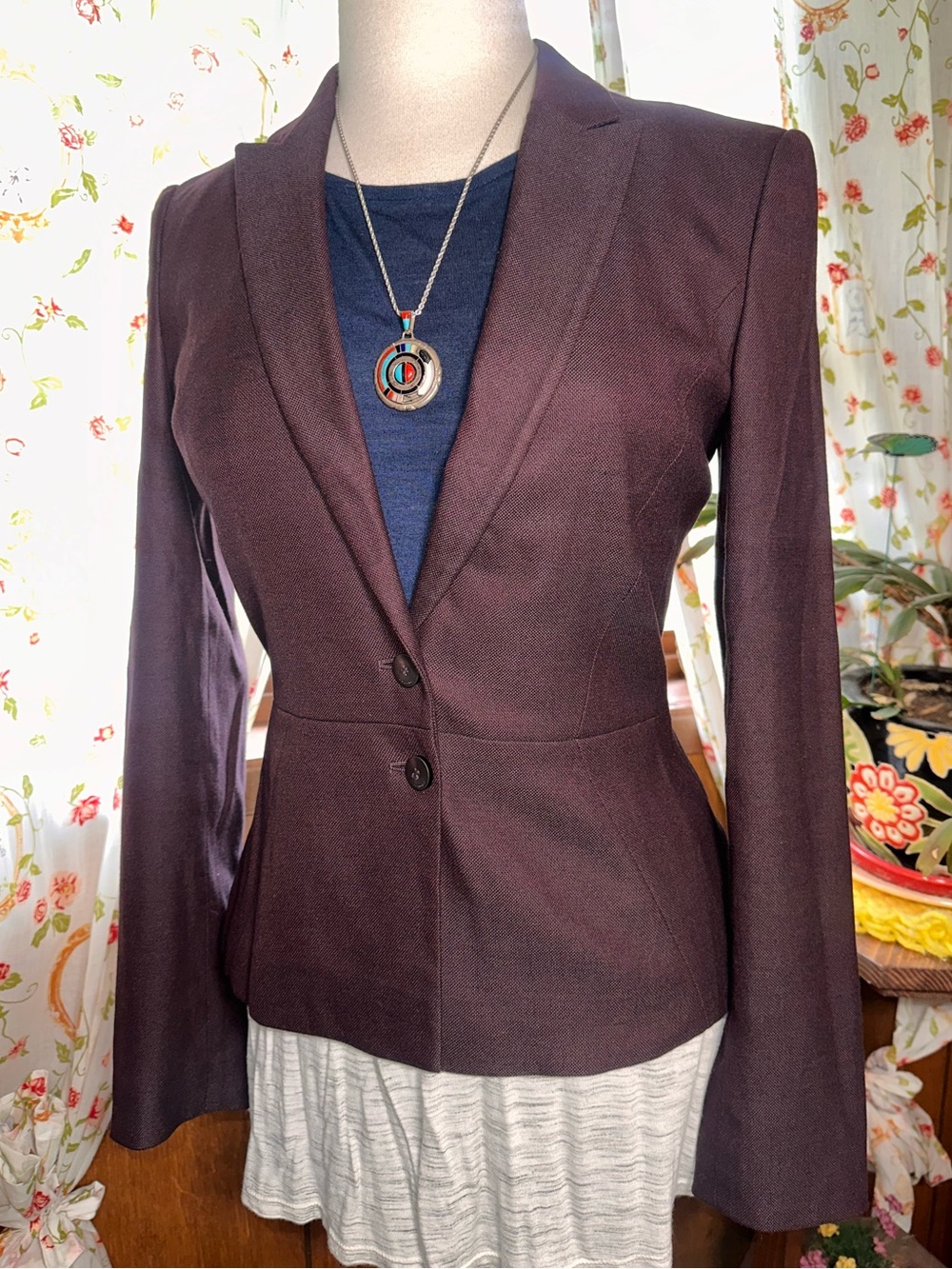 Boss • Virgin Wool Blend Jolia Womens Tailored Blazer
